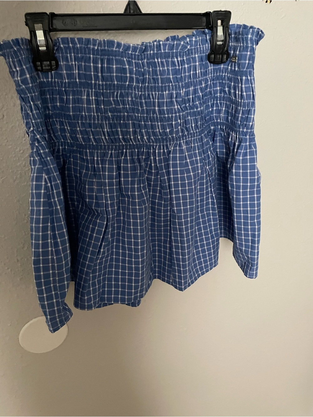 Mini blue white stripped skirt